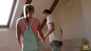 HUNT4K. Hunter meets ezimbalwa kwi-park kwaye buys girls zinokuphathwa umzimba