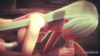 Nanatsu akukho Taizai Hentai - Elizabeth suck kwaye penetrated